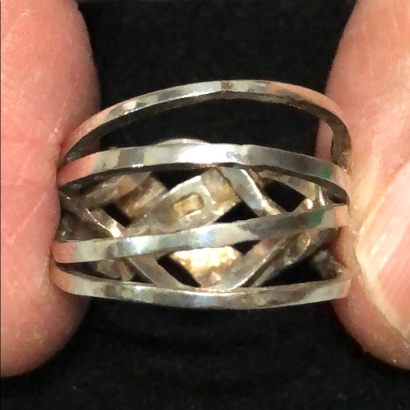 .925 sterling silver puzzle ring - Picture 2 of 3